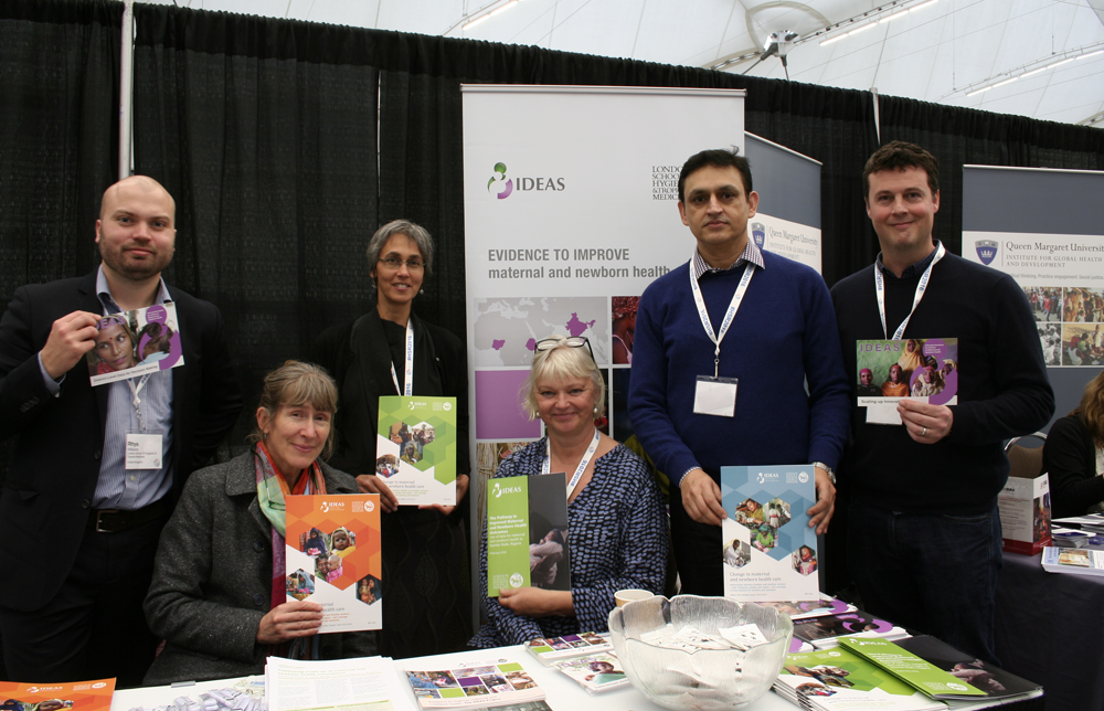 IDEAS team at the Health Systems Research conference stand, 2017